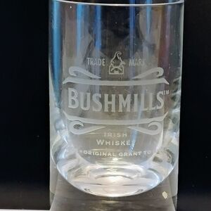 Bushmills Shot Glass Promotional Barware Vintage Pub Glass